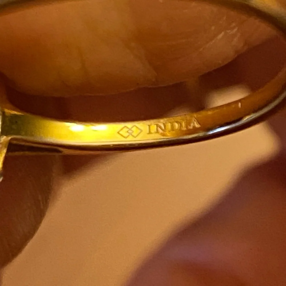 Savvy Cie Champaign Quartz ring - size 7